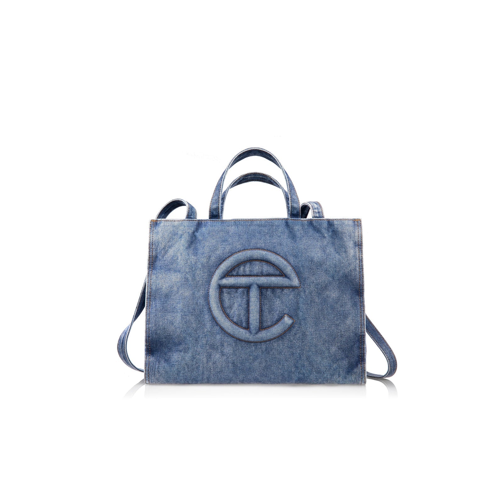 Medium Denim Shopper - Blue